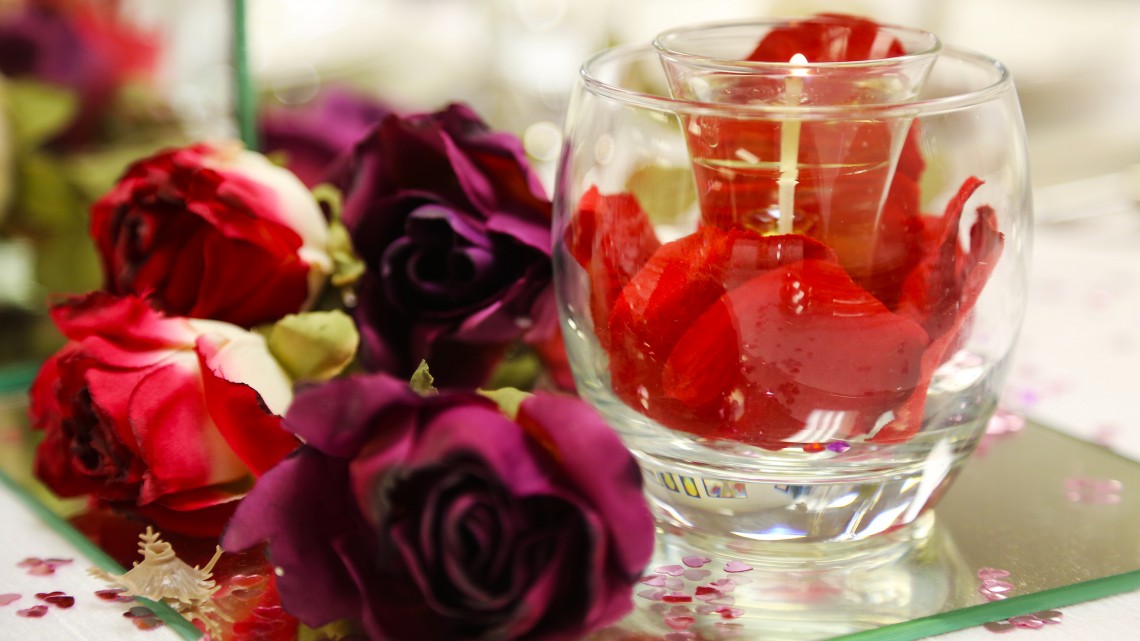 Wedding Candle and Rose - Bak2Buks Media