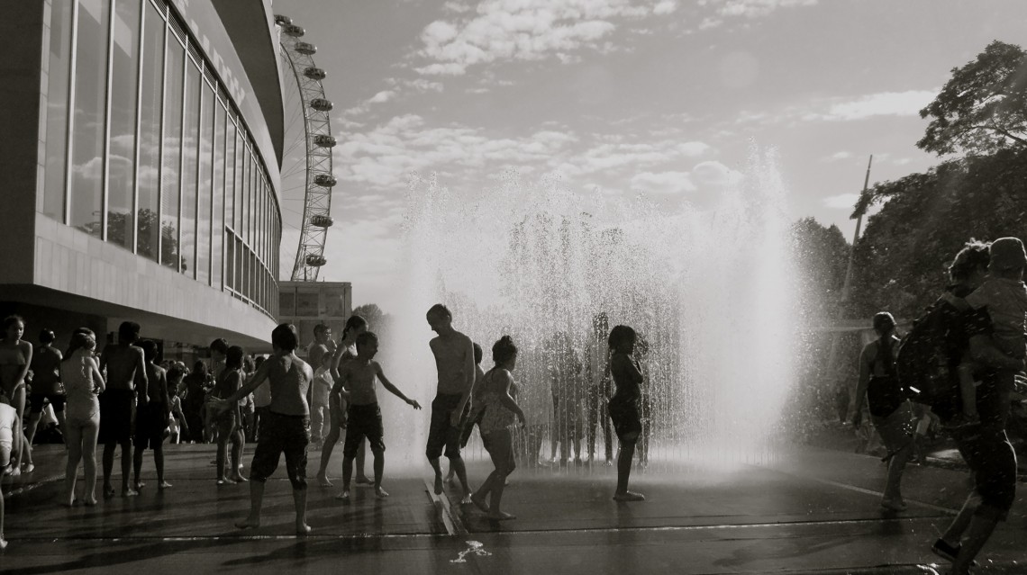 Southbank water fountain