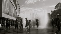 Southbank water fountain